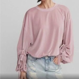Women’s Express velour bell sleeve top. Gently used. Excellent condition. Small